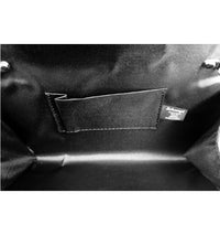 Schompi Vintage Damen Clutch Tasche Lack Abendtasche, abnehmbare Schulterkette Kettentasche, Glänzend, 50er Rockabilly Lederoptik