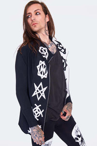 Jawbreaker Strickjacke Magic Symbols Reverse Cardigan