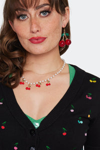 Voodoo Vixen Strickjacke Rainbow Cherry
