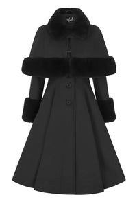 Hell Bunny Mantel Capulet Schwarz