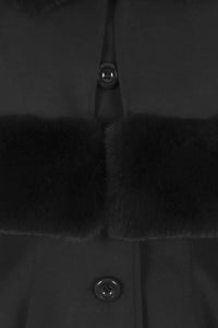 Hell Bunny Mantel Capulet Schwarz