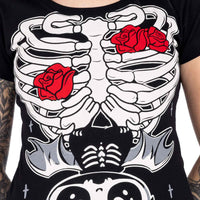 Cupcake Cult T-Shirt Ribcage Bat