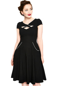 Voodoo Vixen Swing Kleid Connie 1950's Piping