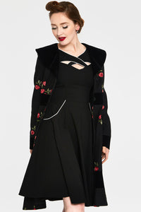 Voodoo Vixen Swing Kleid Connie 1950's Piping