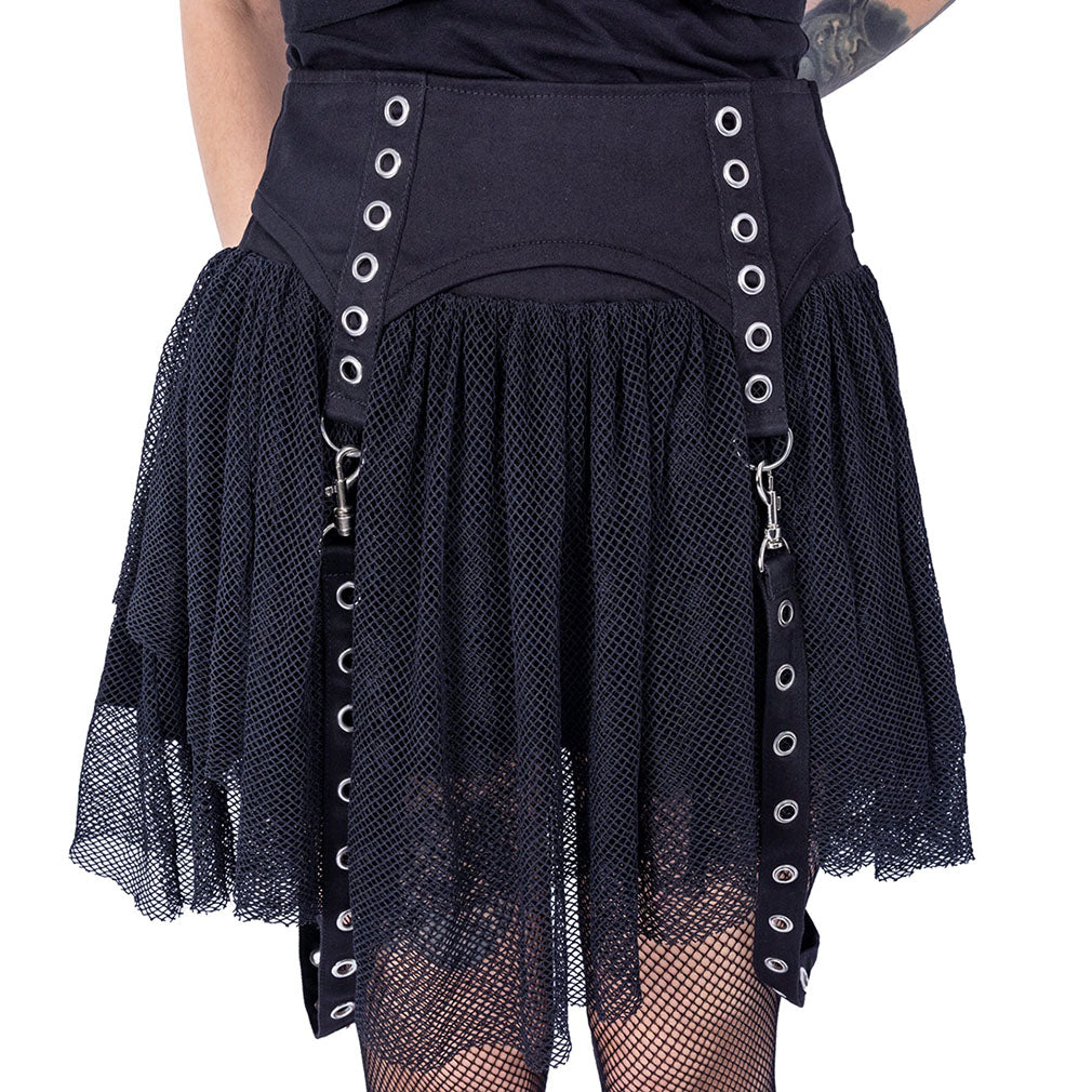 Poizen Industries Minirock Cybele Schwarz