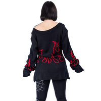 Heartless Strickpullover Depths Of Hell Rot