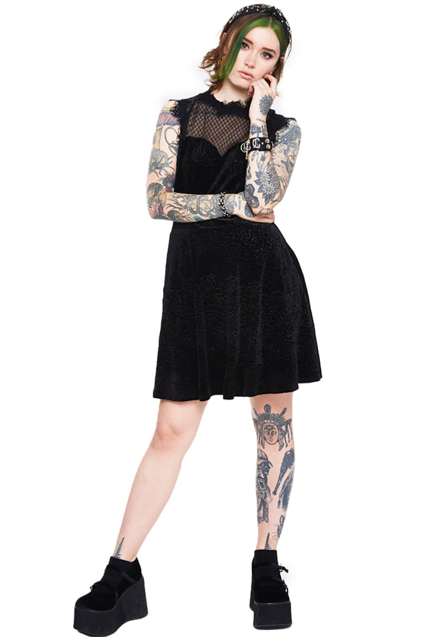 Jawbreaker Kleid Embroidered Rose