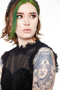Jawbreaker Kleid Embroidered Rose