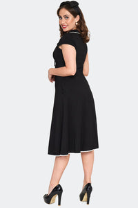 Voodoo Vixen Kleid White Trim