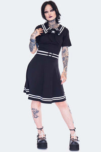 Jawbreaker Skater Kleid Sailor Skull