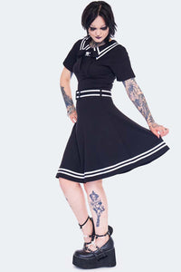Jawbreaker Skater Kleid Sailor Skull