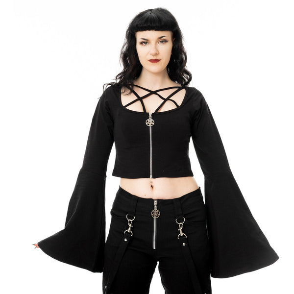 Poizen Industries Crop Top Eclipse