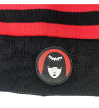 Emily The Strange Mütze Striped Pom Beanie