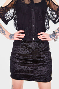 Jawbreaker Minirock Glam Rock Velvet