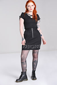Hell Bunny Rock Phaze Skirt