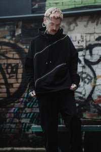 Jawbreaker Kapuzenpullover Zip Front Oversized Hoodie