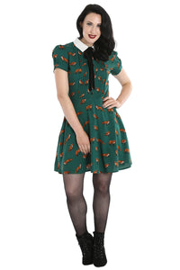Hell Bunny Kleid Vixey Grün