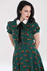 Hell Bunny Kleid Vixey Grün