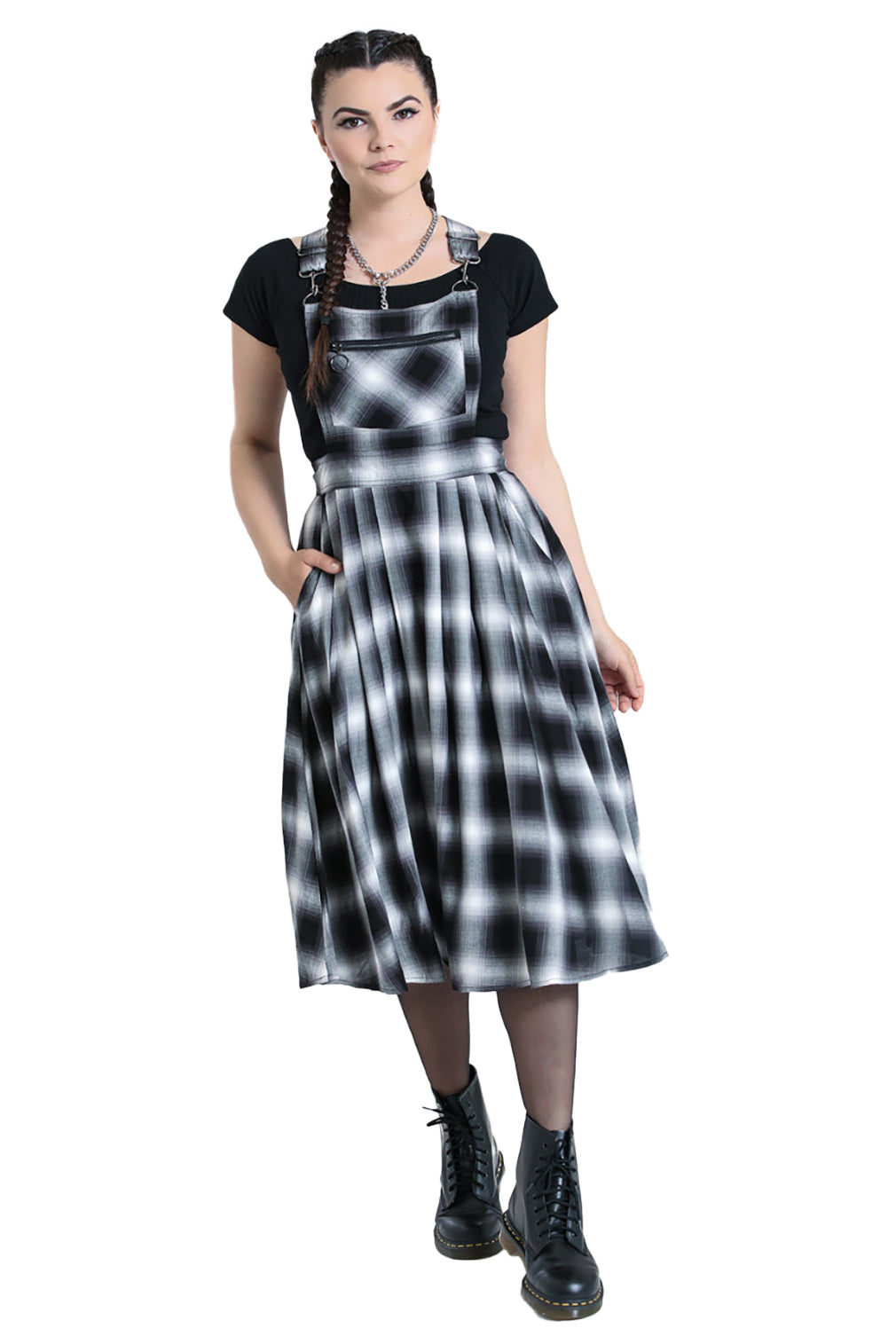Hell Bunny Pinafore Kleid Darlene
