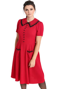 Hell Bunny Kleid Emily Dress Rot