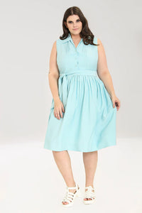 Hell Bunny 50's Kleid Cry Baby Blau