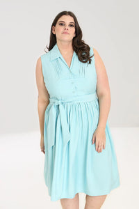Hell Bunny 50's Kleid Cry Baby Blau