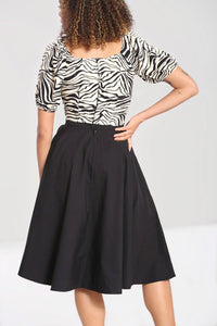 Hell Bunny Rock Abi 50's Skirt Schwarz
