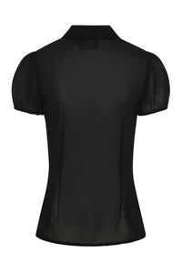 Hell Bunny Bluse Taffy Schwarz