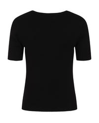 Hell Bunny Stricktop Bat Top Schwarz