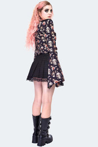 Jawbreaker Minirock Houndstooth Printed School Skirt
