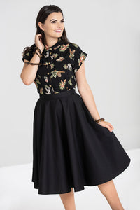 Hell Bunny Tellerrock Paula 50's Skirt Schwarz