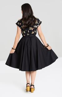 Hell Bunny Tellerrock Paula 50's Skirt Schwarz