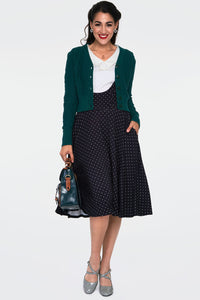 Voodoo Vixen Strickjacke Jazmine V Neck Knit Grün