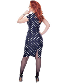 Schompi Jive Tights - Vintage Damen Strumpfhose mit Naht Pin Up 50er Jahre Schwarz / Schwarz