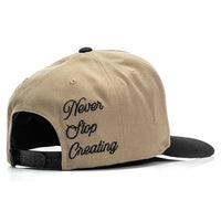Sullen Clothing Snapback Cap Stack Script Khaki