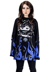Heartless Langarm Shirt Killer Flame