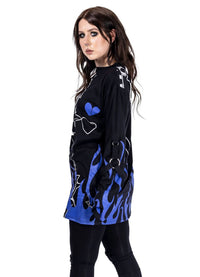 Heartless Langarm Shirt Killer Flame