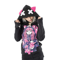 Cupcake Cult Kapuzenjacke Kitty Mayhem Hood