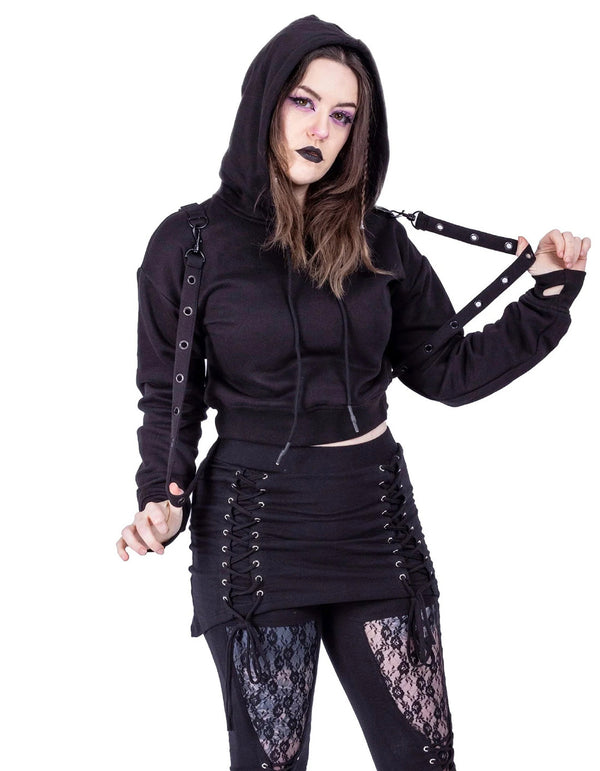 Heartless Crop Kapuzenpullover Kyda Hood