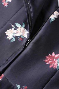 Dolly and Dotty Swing Kleid Lily Black Falling Rose Off-Shoulder