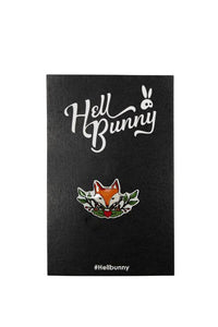 Hell Bunny Anstecknadel Basil Fox Pin Badge