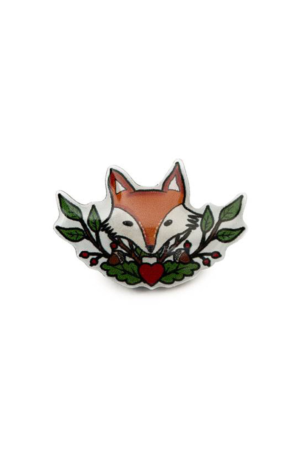 Hell Bunny Anstecknadel Basil Fox Pin Badge