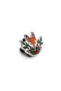 Hell Bunny Anstecknadel Basil Fox Pin Badge