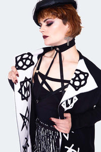 Jawbreaker Strickjacke Magic Symbols Reverse Cardigan