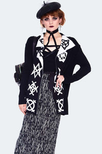 Jawbreaker Strickjacke Magic Symbols Reverse Cardigan