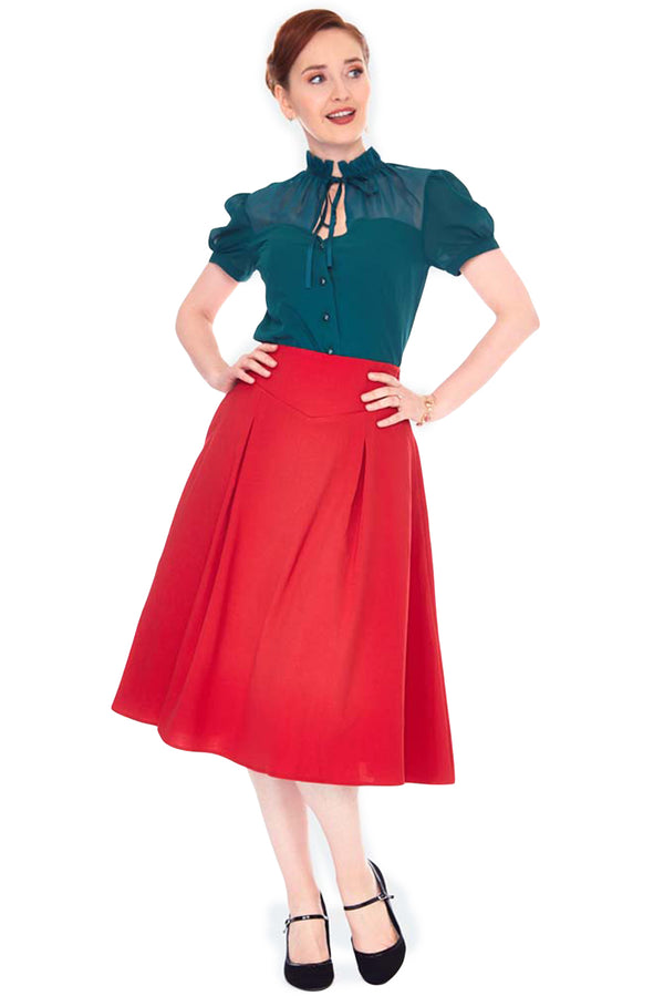Voodoo Vixen Swing Rock Red Retro Flare