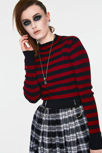 Jawbreaker Pullover Menace Red And Black Stripe