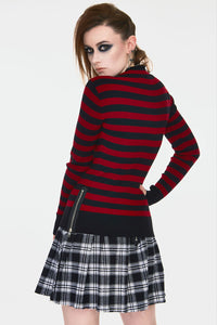 Jawbreaker Pullover Menace Red And Black Stripe