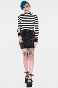Jawbreaker Pullover Menace White And Black Stripe