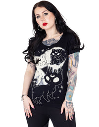 Cupcake Cult T-Shirt Midnight Kitty